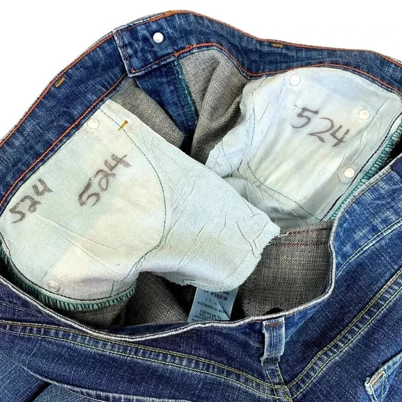 Levi Strauss Signature Y2K Bootcut Low Rise Stretch Denim Blue Jeans Misses 16 - Picture 16 of 16